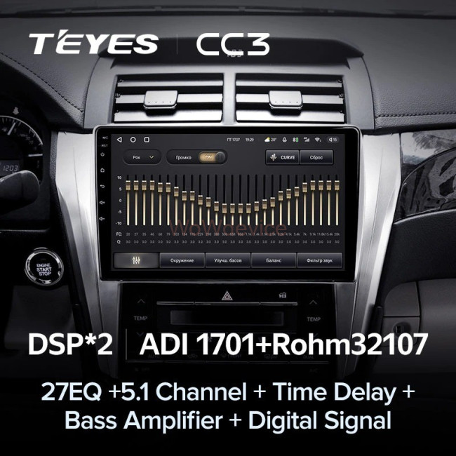 Штатная магнитола Teyes CC3 360 6/128 Toyota Camry 7 XV 50 55 (2014-2017) Тип-B