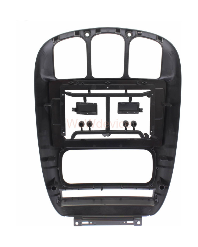 Рамка магнитолы 10.2" (цв.Черный) для CHRYSLER Voyager (RS) 2000-2007