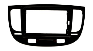 Рамка магнитолы 9.0" (цв.Черный) для KIA Rio (JB) 2005-2011