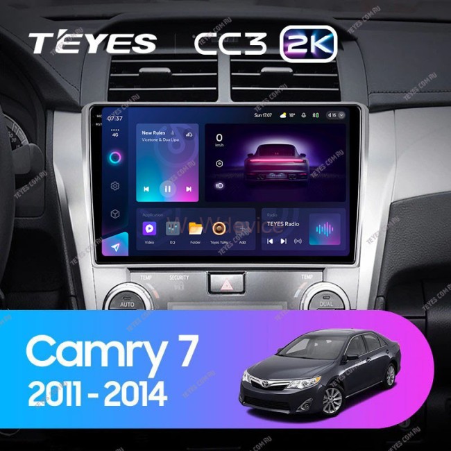 Штатная магнитола Teyes CC3 2K 3/32 Toyota Camry 7 XV 50 55 (2011-2014) Тип-B