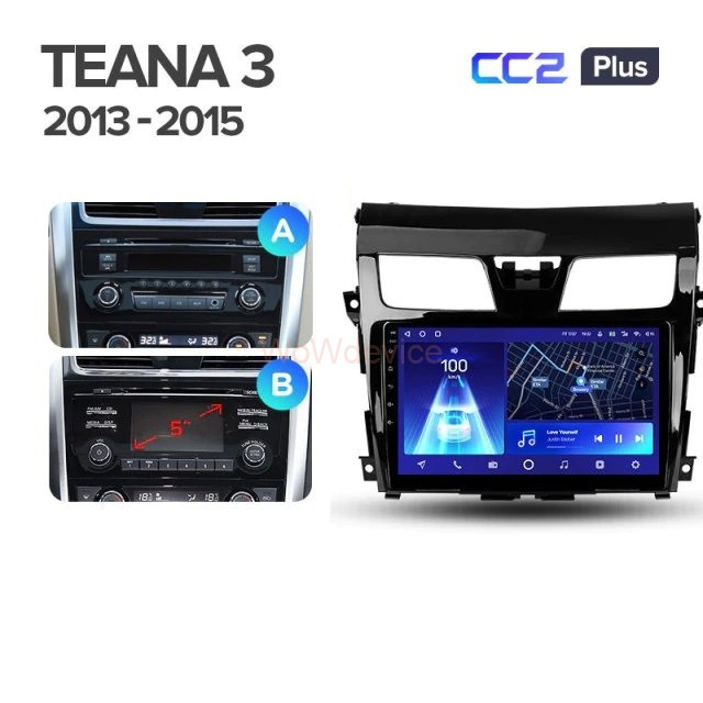 Штатная магнитола Teyes CC2 Plus 3/32 Nissan Teana J33 (2013-2015) Тип-B