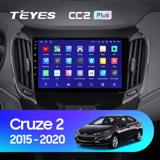 Штатная магнитола Teyes CC2 Plus 4/64 Chevrolet Cruze 2 (2015-2020)