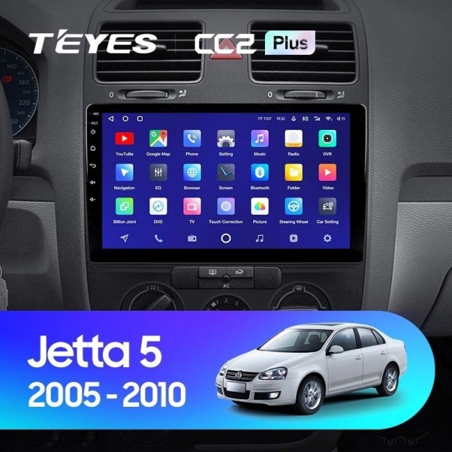 Штатная магнитола Teyes CC2 Plus 6/128 Volkswagen Jetta 5 (2005-2010) F1