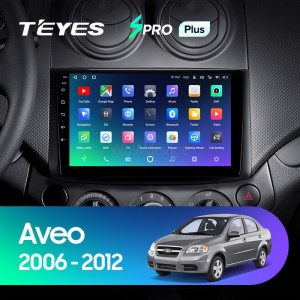 Штатная магнитола Teyes SPRO Plus 6/128 Chevrolet Aveo T250 (2006-2012)