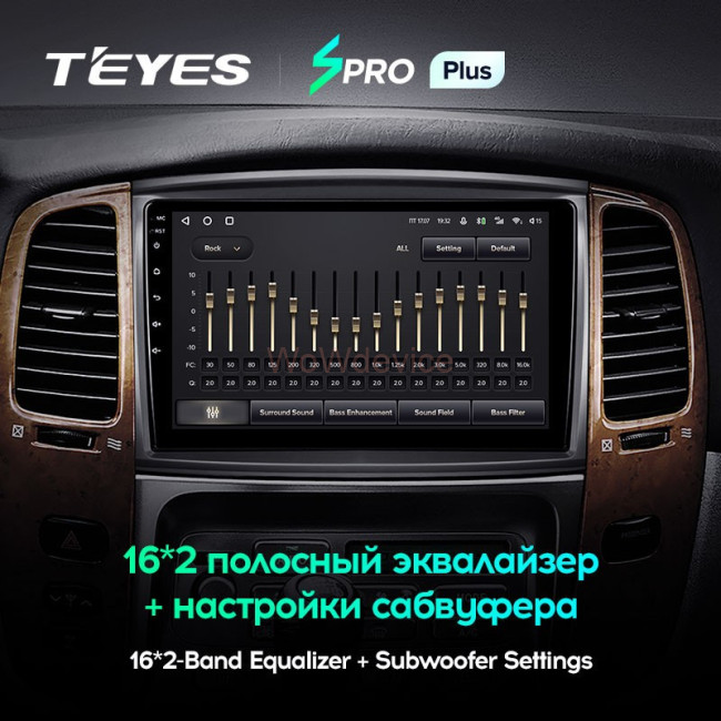 Штатная магнитола Teyes SPRO Plus 6/128 Toyota Land Cruiser LC 100 (2002-2007) Тип-B