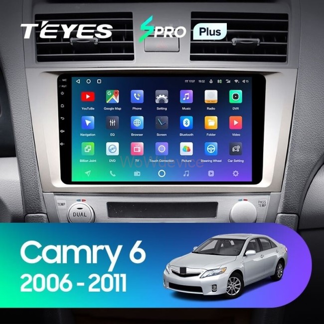 Штатная магнитола Teyes SPRO Plus 4/64 Toyota Camry (2006-2011) 10 дюймов F2