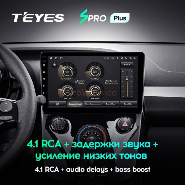 Штатная магнитола Teyes SPRO Plus 4/64 Peugeot 108 (2014-2021)