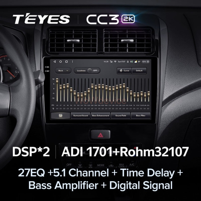 Штатная магнитола Teyes CC3 2K 4/32 Toyota Wigo/Agya (2020-2023) Штатная магнитола Teyes CC3 2K 4/32 Toyota Wigo/Agya (2020-2023)