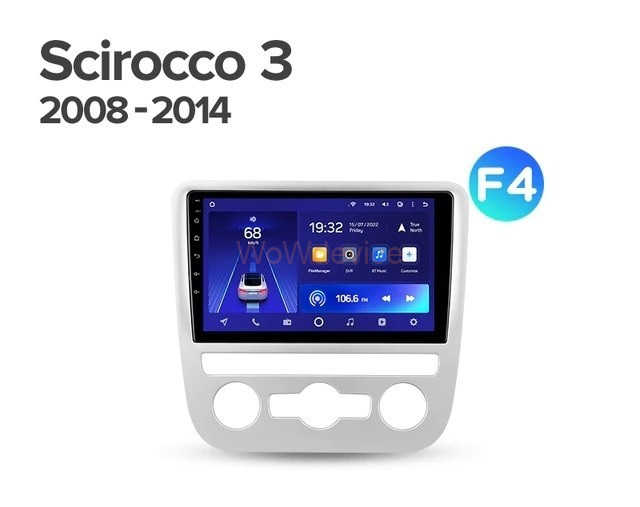 Штатная магнитола Teyes CC2L Plus 2/32 Volkswagen Scirocco 3 (2008-2014) F4 (Серая)