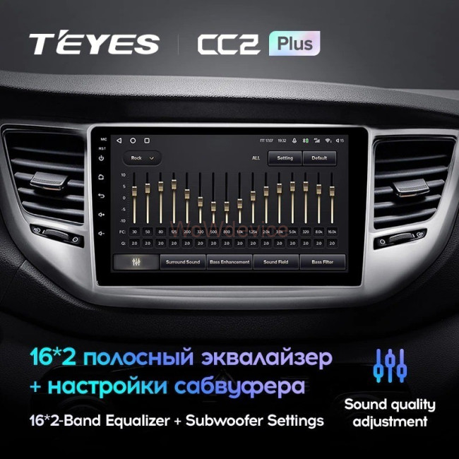 Штатная магнитола Teyes CC2L Plus 1/16 Hyundai Tucson 3 (2015-2018) Тип-B Штатная магнитола Teyes CC2L Plus 1/16 Hyundai Tucson 3 (2015-2018) Тип-B