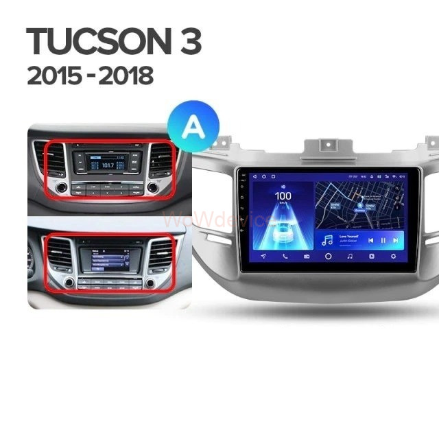 Штатная магнитола Teyes CC2L Plus 1/16 Hyundai Tucson 3 (2015-2018) Тип-B Штатная магнитола Teyes CC2L Plus 1/16 Hyundai Tucson 3 (2015-2018) Тип-B