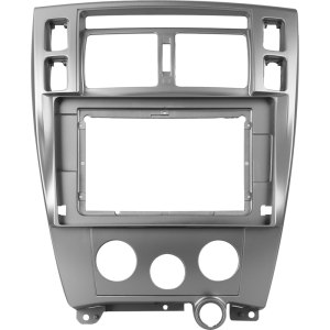 Рамка магнитолы 10.2" (цв.Серебро) для HYUNDAI Tucson 2004-2009