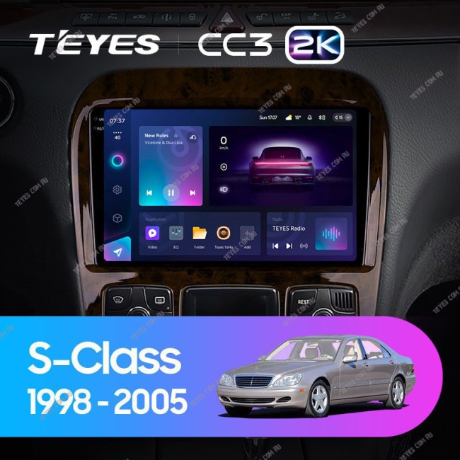 Штатная магнитола Teyes CC3 2K 3/32 Mercedes Benz S-Class W220 VV220 (1998-2005)
