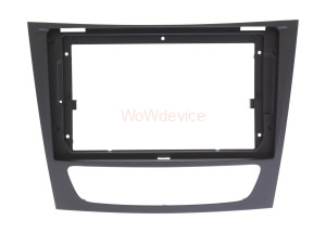 Рамка магнитолы 9.0" (цв.Черный) для MERCEDES-BENZ E-klasse (W211) 2002-2009; CLS-klasse (C219) 2004-2010