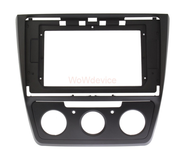 Рамка магнитолы 10.2" (цв.Черный) для SKODA Yeti 2009-2017 Кондиционер и Климат (ver.1) Рамка магнитолы 10.2" (цв.Черный) для SKODA Yeti 2009-2017 Кондиционер и Климат (ver.1)