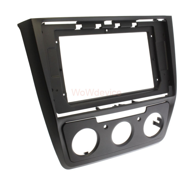 Рамка магнитолы 10.2" (цв.Черный) для SKODA Yeti 2009-2017 Кондиционер и Климат (ver.1) Рамка магнитолы 10.2" (цв.Черный) для SKODA Yeti 2009-2017 Кондиционер и Климат (ver.1)