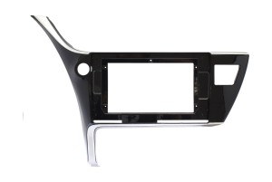 Рамка магнитолы 10.2" (цв.Глянцевый Черный) для TOYOTA Corolla (E170) 2016+ Левый руль / ver.1