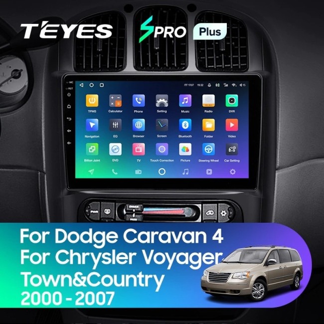 Штатная магнитола Teyes SPRO Plus 4/64 Chrysler Voyager (2000-2007) Тип А