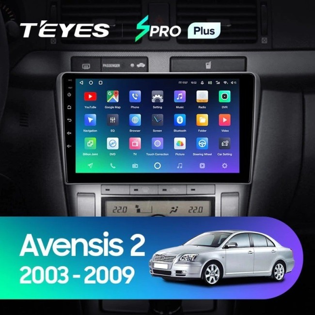 Штатная магнитола Teyes SPRO Plus 4/64 Toyota Avensis T250 (2003-2009)