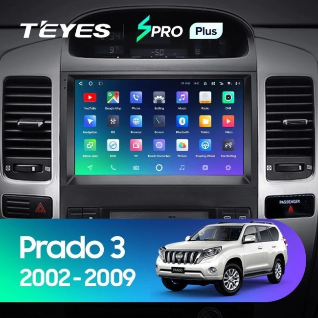 Штатная магнитола Teyes SPRO Plus 6/128 Toyota Land Cruiser Prado 120 (2002-2009)