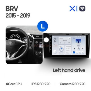 Штатная магнитола Teyes X1 4G 2/32 Honda BRV (2015-2019) Левый руль
