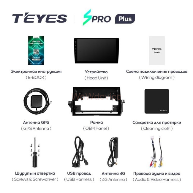 Штатная магнитола Teyes SPRO Plus 4/64 Toyota Camry VIII 8 XV70 (2020-2021)