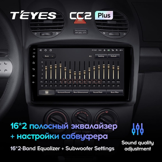 Штатная магнитола Teyes CC2 Plus 6/128 Volkswagen Beetle A4 (2002-2011)