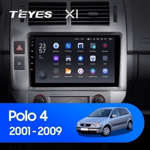 Штатная магнитола Teyes X1 4G 2/32 Volkswagen Polo Mk4 (2001-2009) F2