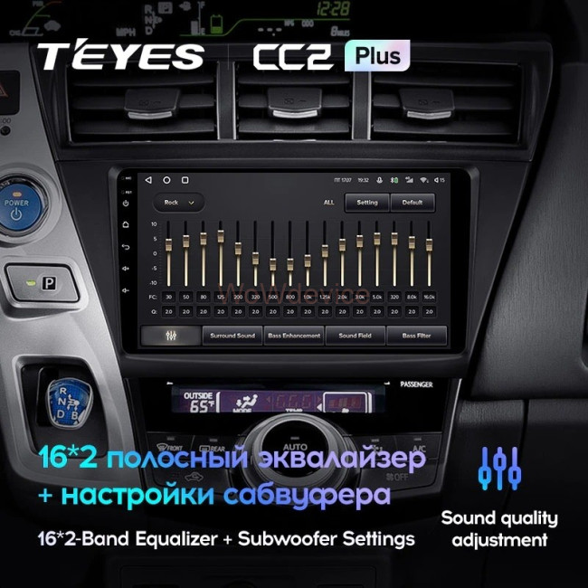 Штатная магнитола Teyes CC2L Plus 2/32 Toyota Prius Plus V Alpha LHD RHD (2012-2017) Тип-А
