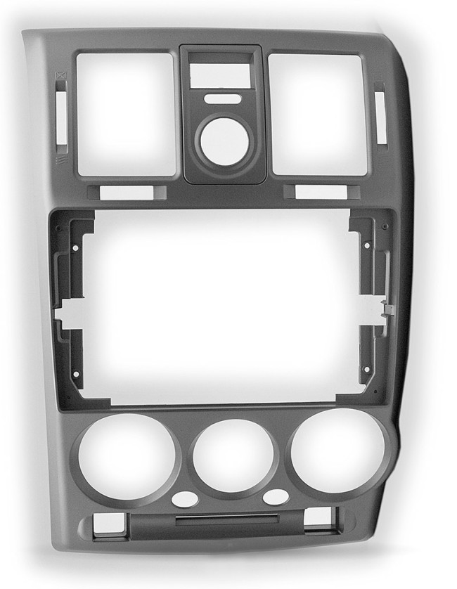 Рамка магнитолы 9.0" (цв.Черный) для HYUNDAI Getz 2002-2010 Левый руль / ver.2