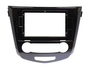 Рамка магнитолы 10.2" (цв.Глянцевый Черный) для NISSAN X-Trail, Qashkai, Rogue 2014+ Кондиционер переменный ток