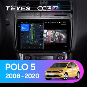 Штатная магнитола Teyes CC3 2K 3/32 Volkswagen Polo 5 (2008-2020)