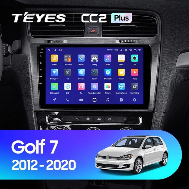 Штатная магнитола Teyes CC2L Plus 1/16 Volkswagen Golf 7 (2012-2020) F2 Тип-В