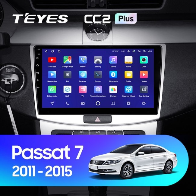 Штатная магнитола Teyes CC2 Plus 6/128 Volkswagen Passat 7 B7 (2010-2015)