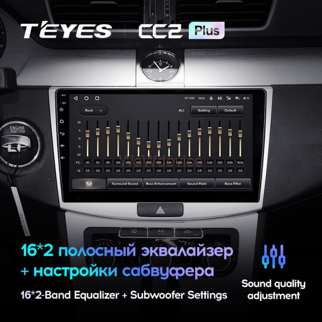 Штатная магнитола Teyes CC2 Plus 6/128 Volkswagen Passat 7 B7 (2010-2015)
