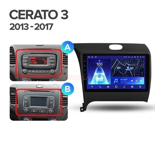 Штатная магнитола Teyes CC2L Plus 2/32 Kia Cerato 3 YD (2013-2017) Тип-AB Штатная магнитола Teyes CC2L Plus 2/32 Kia Cerato 3 YD (2013-2017) Тип-AB