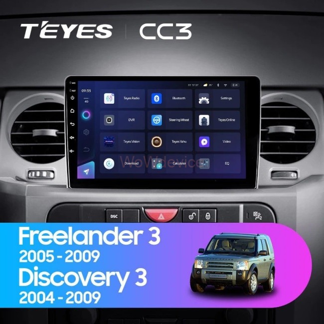 Штатная магнитола Teyes CC3L 4/32 Land Rover Discovery 3 (2004-2009)