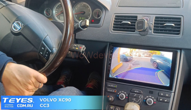 Штатная магнитола Teyes CC2 Plus 4/64 Volvo XC90 (2007-2014) (комплект для установки нижней части)