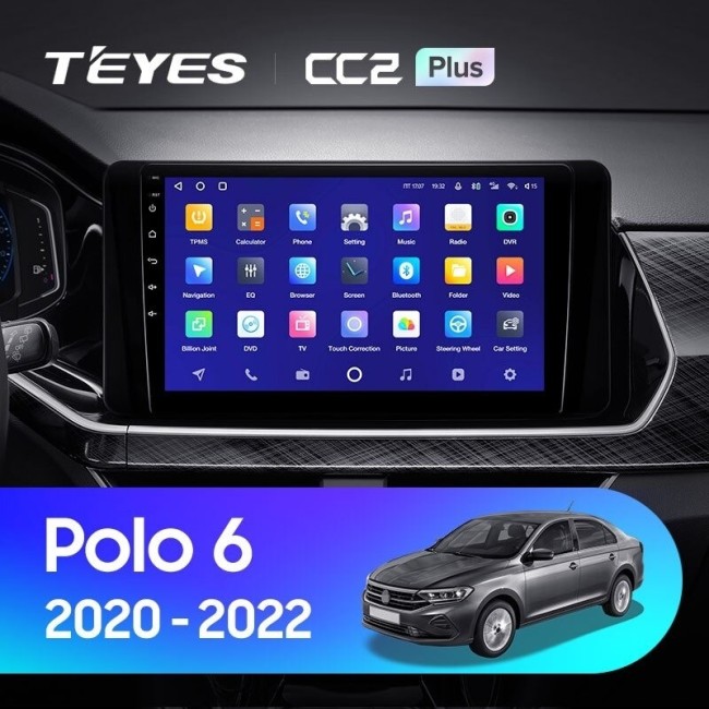 Штатная магнитола Teyes CC2L Plus 1/16 Volkswagen Polo Mk6 (2020-2022) F3
