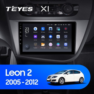 Штатная магнитола Teyes X1 4G 2/32 Seat Leon 2 (2005-2012) F2