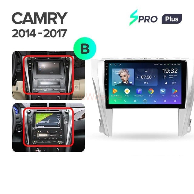 Штатная магнитола Teyes SPRO Plus 4/64 Toyota Camry 7 XV 50 55 (2014-2017) Тип-B