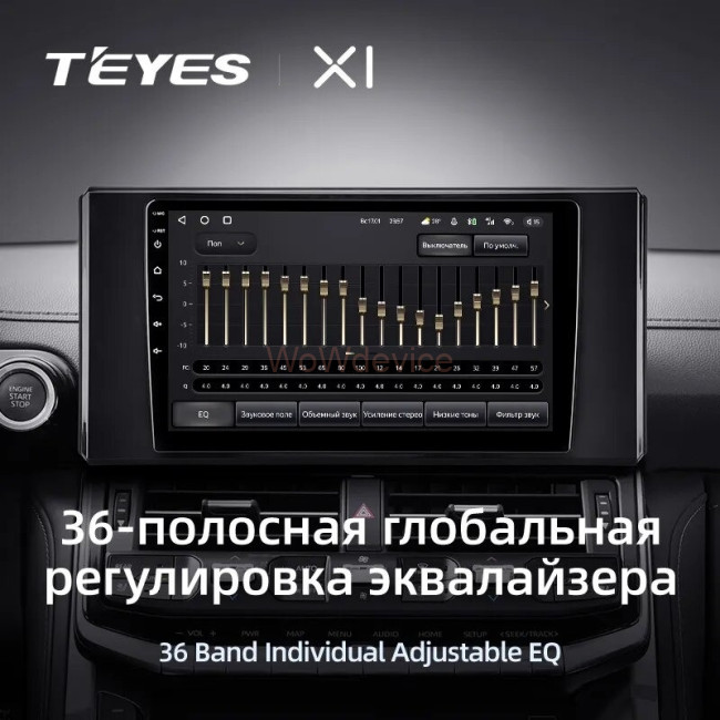 Штатная магнитола Teyes X1 4G 2/32 Toyota Land Cruiser 300 (2021-2023)