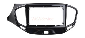 Рамка магнитолы 9.0" (цв.Глянцевый Черный) для LADA Vesta 2015+