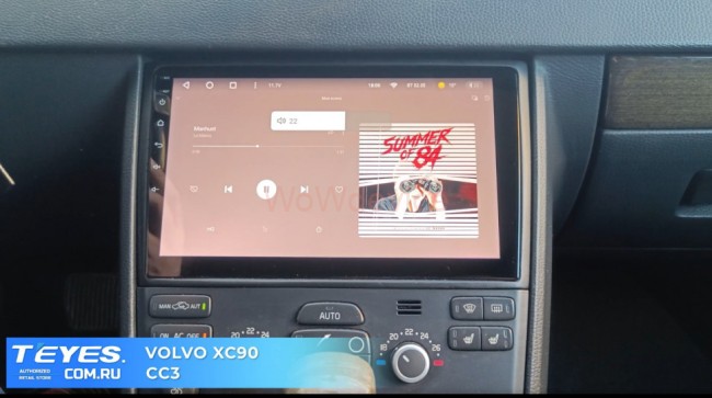 Штатная магнитола Teyes CC2 Plus 6/128 Volvo XC90 (2007-2014) (комплект для установки нижней части)