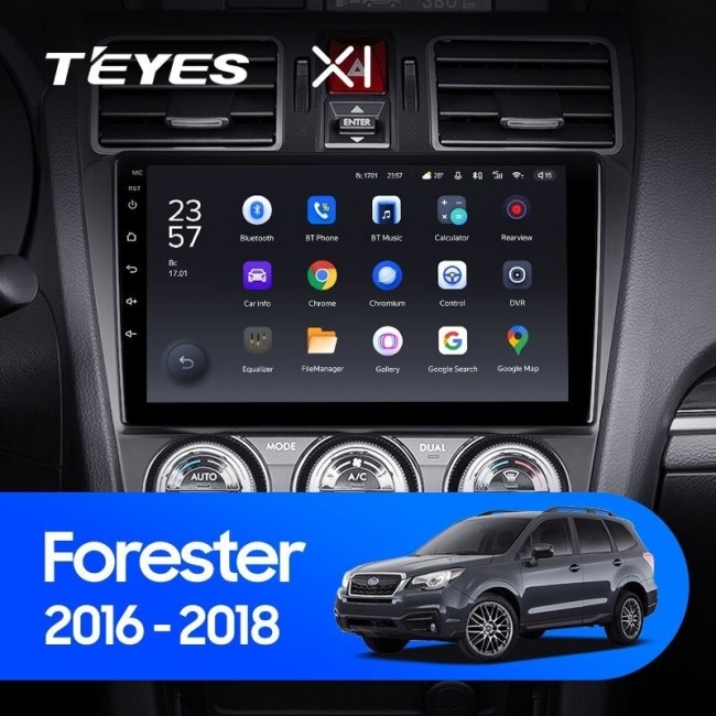 Штатная магнитола Teyes X1 4G 2/32 Subaru Forester SJ (2015-2018)