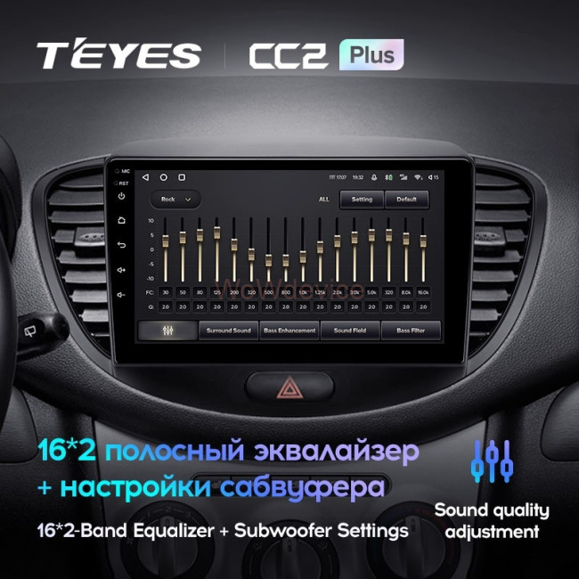 Штатная магнитола Teyes CC2 Plus 6/128 Hyundai i10 (2007-2013)
