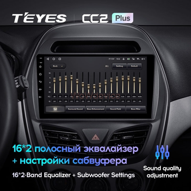 Штатная магнитола Teyes CC2 Plus 6/128 Chevrolet Spark Beat (2015-2018) F2