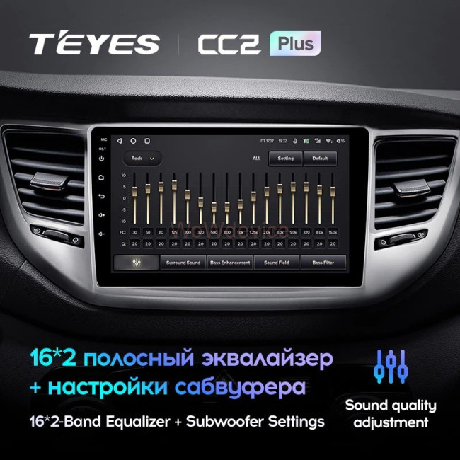 Штатная магнитола Teyes CC2 Plus 3/32 Hyundai Tucson 3 (2015-2018) Тип-B Штатная магнитола Teyes CC2 Plus 3/32 Hyundai Tucson 3 (2015-2018) Тип-B