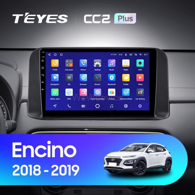Штатная магнитола Teyes CC2L Plus 1/16 Hyundai Encino (2018-2019)