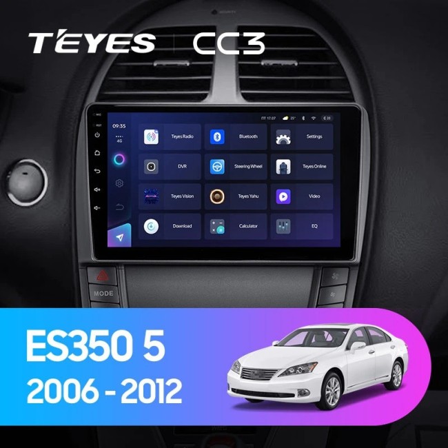 Штатная магнитола Teyes CC3 3/32 Lexus ES350 5 V XV40 (2006-2012) Тип-С